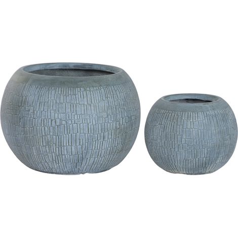 Macetero Set 2 Magnesia Fibra Vidrio 55X55X38 (1/3)