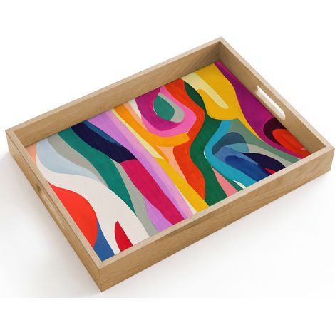VASSOIO Astratto - Colorato - Onde - Linee 40x30 cm