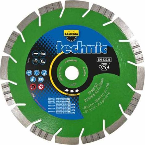 Disque Diamant ø 230 Al 2 20 Hd13 Mm Technic Tp Mix 102 (1/2)