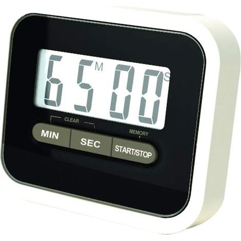 Ulisem Digitaler Küchentimer zum Kochen, mit großem visuellen Countdown-Zifferblatt, geräuschloser Timer mit lautem Alarm für Kinder und Erwachsene, zum Backen, für Sportspiele und die Arbeit (1/4)