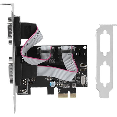 Carte d'extension PCI Express vers 2 ports RS232, adaptateur contrôleur série (1/5)