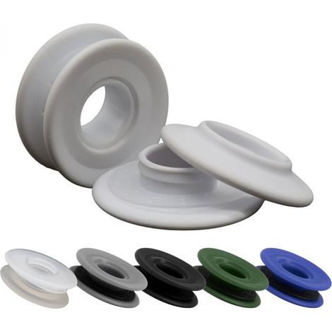 Lot de 20 oeillets à clipser pour bâche à bulles ou autres types de bâches - Blanc - Linxor (1/5)