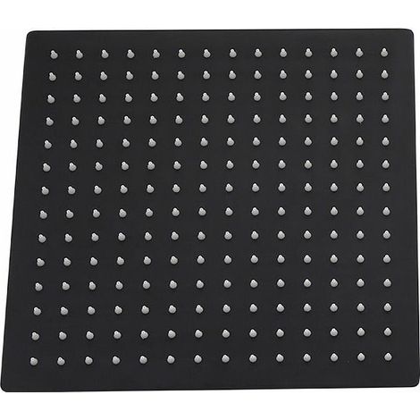 AGE Douche carrée 3030cm douche noire inox type universel (1/3)