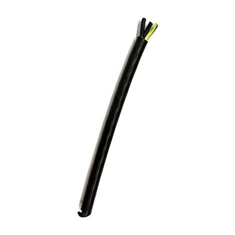 Câble PVC SJT 3x18 AWG gaine extérieure noire 2 câbles noirs internes 1 jaune/vert