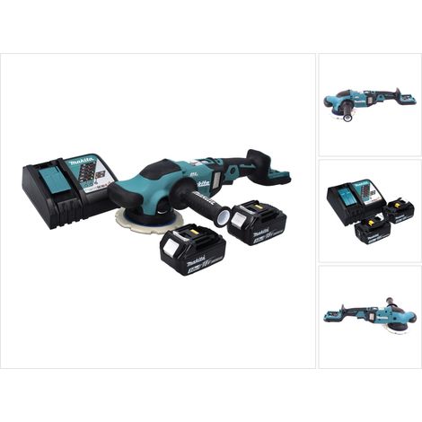 Makita DPO 600 RF Akku Exzenterpolierer 18 V 150 mm XPT Brushless + 2x Akku 3,0 Ah + Ladegerät (1/5)