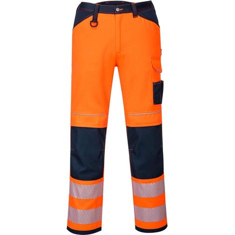 Pantalon PW3 Hi-Vis Work couleur : Orange/Marine taille 40 - PORTWEST (1/2)