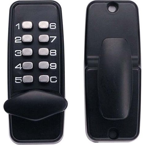 Door lock with digital color code, weather resistant - Pomello di blocco a combination Door lock with black waterproof mechanical combination (1/4)