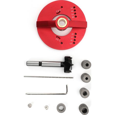Gabarit de perçage vertical autocentrant pour le travail du bois, outil de menuiserie 35 mm (1/5)