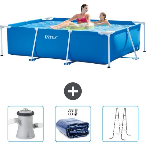 Intex Piscine Tubulaire Rectangulaire - 220x150x60 cm - 4-pièces  SCB83 (1/5)