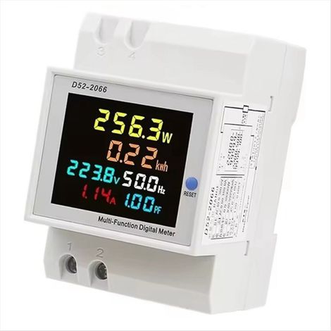 Geeignet für Energiezähler D52-2066, DIN-Schienen-Leistungsaufnahmemonitor
