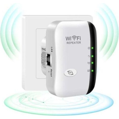WLAN-Verstärker, 2,4-GHz-WLAN-Verstärker für Zuhause, 300 Mbit/s Super Boost WLAN-Reichweitenverstärker, WLAN-Signalverstärker-Repeater, einfache Einrichtung und große Reichweite, OUYL (1/5)