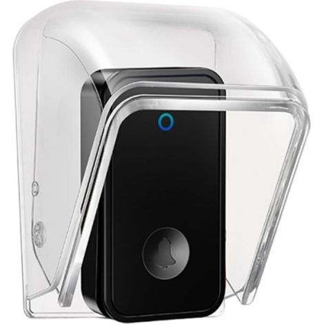 Coque de Sonnette résistante aux intempéries Boîte Transparente étanche à la Pluie pour Sonnette sans Fil Étui de Protection étanche à la Pluie (1/4)