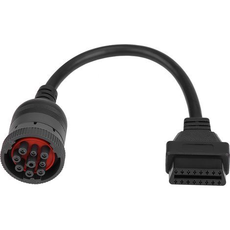 Adaptateur OBD2, adaptateur d'interface de diagnostic en PVC résistant à la chaleur pour voiture (1/5)