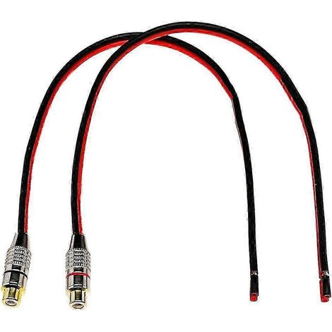 Câbles d'enceintes 14 AWG avec connecteurs RCA femelles, version 2 canaux 1229 (1/5)