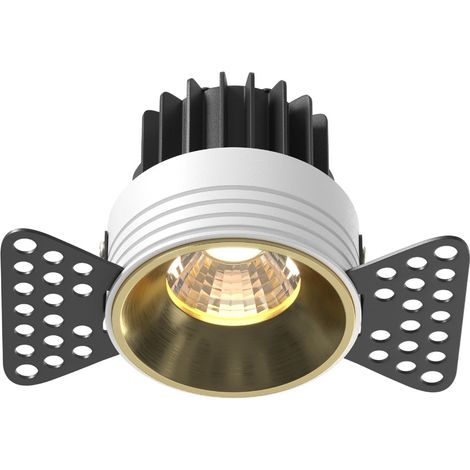 Maytoni Round Spot encastré sans bordure en laiton 3000 K 500 lm (1/5)