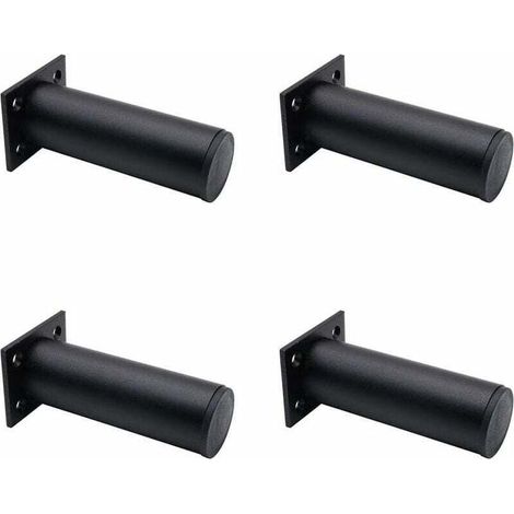 Pieds De Meubles Réglables Noir Mat , En Alliage D'aluminium 30x120 Mm, Pieds De Meuble Tv Pour Table Basse D'armoire, Pied De Support Pour Canapé De Meuble (1/4)