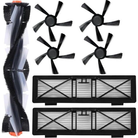 Pièces de rechange pour aspirateur robot Neato Botvac série D, comprenant : 1 brosse principale, 4 brosses latérales et 2 filtres (1/5)