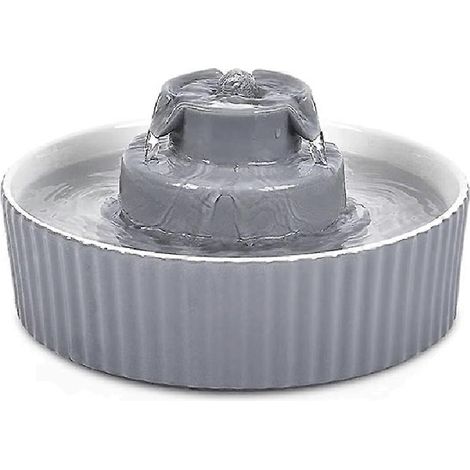 Automatischer 2,1-Liter-Keramik-Trinkbrunnen für Katzen und Hunde mit Aktivkohlefilter. (1/5)