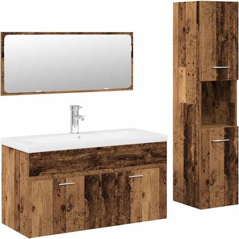 Maison Exclusive - Ensemble de meubles salle de bain 4 pcs bois d'ingénierie