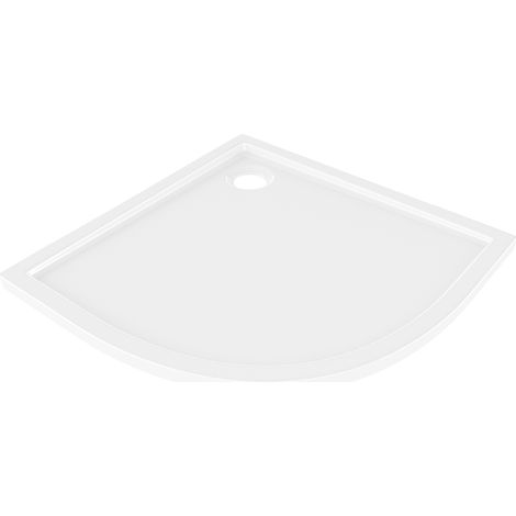Mexen Flow Duschwanne Halbrund Slim 80 x 80 cm, Weiß Hochglanz - 46Q108080 (1/5)