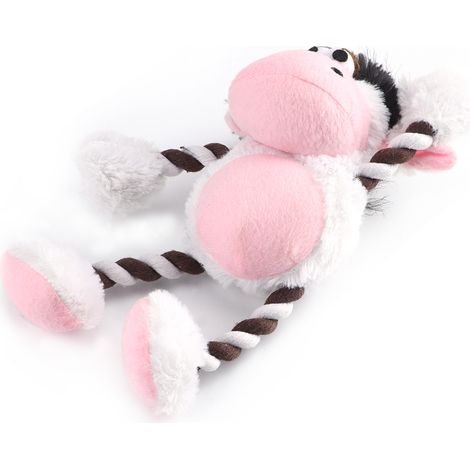 Peluche douce pour le nettoyage des dents, protection et mastication, jouet interactif pour chiens et vaches. (1/5)