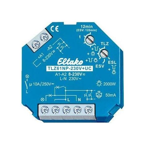 Eltako 61100301 Treppenlichtzeitschalter Unterputz, Einbau 230 V