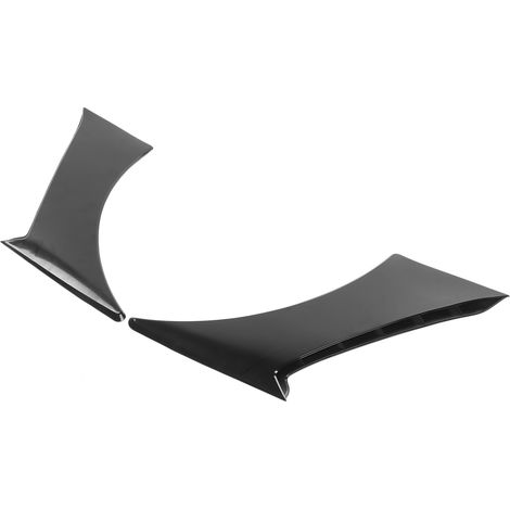 2 évents d'aile avant décoratifs en plastique noir pour Ford Mustang 2015-2020, garnitures de capot latéral, accessoire de style extérieur, kit de 2 pièces (1/5)