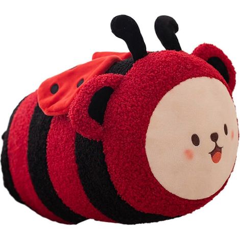 Niedliche, lange und süße Marienkäfer-Plüschtiere, Marienkäferkissen, Marienkäfer-Plüschtier, Geschenk für Kinder und Liebhaber. (1/5)