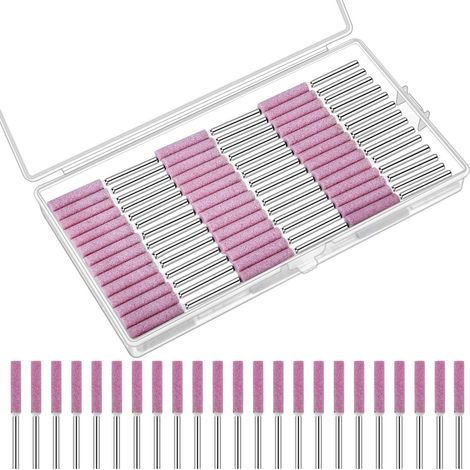 50 aiguilles d'affûtage pour tronçonneuse 3/16 pouce 4,8 mm - Outils d'affûtage et de polissage pour tronçonneuse - Bois - Pierre et bijoux (Boîte non incluse.) (1/5)
