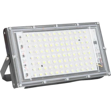 Projecteur LED 100W Super Lumineux 10000 Lumineux Angle de Faisceau 120° Projecteur Blanc Froid IP65 étanche 85‑265V