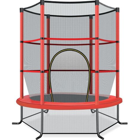 Trampolino da giardino 140 cm con rete di sicurezza il trampolino puo sostenere fino a 135 kg per bambini dai 3 anni in su rosso 88303144 88303144 88303144 88303144 88303144 88303144 88303144 88303144