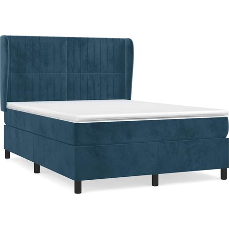 Maison Exclusive - Cama box spring con colchón terciopelo azul os (1/5)