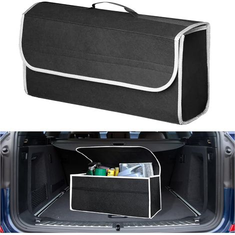 Sac de rangement pour coffre, antidérapant et pliable, pour garder le coffre bien rangé, en feutre, sac de rangement, pour outils de voiture et rangement de l'habitacle, universel (1/5)