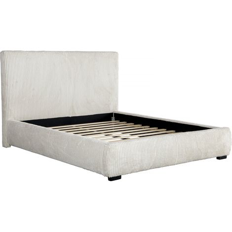 Cama doble &lt&gt de pana - 180 x 200 cm - Beige (1/4)