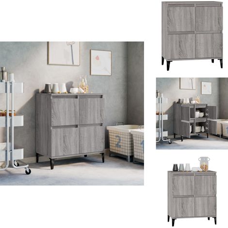 Buffet Sonoma gris 60x35x70 cm Bois d'ingénierie - Buffet - Meuble De Rangement - Armoire - Commode - Salon (1/5)