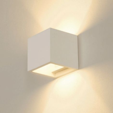 Applique intérieure PLASTRA cube blanc G9/QT14 42W max plâtre - SLV - 148018 (1/5)