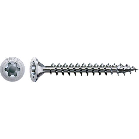 Vis SPAX WIROX Torx - Ø4 x 25 mm - Tête fraisée - Filetage Total Boite de 200 - 1191010400253