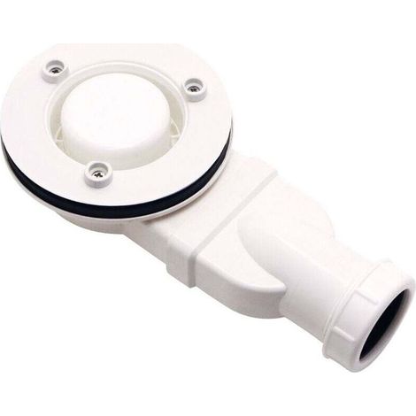 Bac à douche extra-plat en ABS anti-odeur – Modèle Salle de douche avec vasque plate, drain inclus, couleur blanc (1/5)