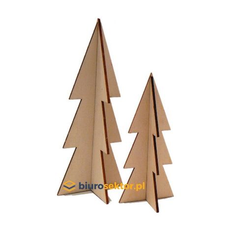DrewnoStyle Dekorative Weihnachtsbäume, 2 Stück – Der Zauber von Weihnachten in Ihrem Zuhause