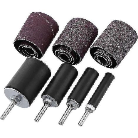 Kit de ponçage à tambour 16 pièces, pour perceuse à colonne électrique (1/5)