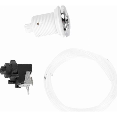 Ensemble interrupteur pneumatique pour spa et baignoire domestique avec tuyauterie, 250 V (1/4)