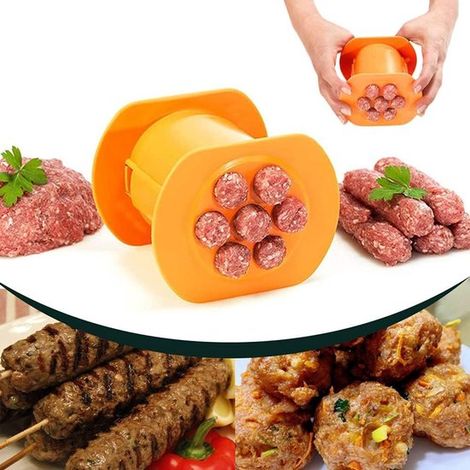 Macchina manuale per ćevapčići con 7 budelli per salsicce e polpette fatte in casa (1/5)