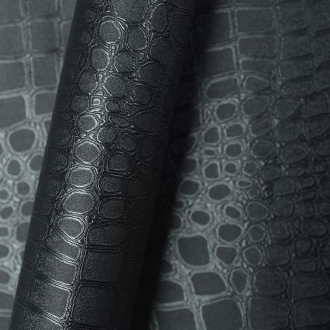 Papier peint autocollant crocodile noir, 43,9 x 299,7 cm (1/5)