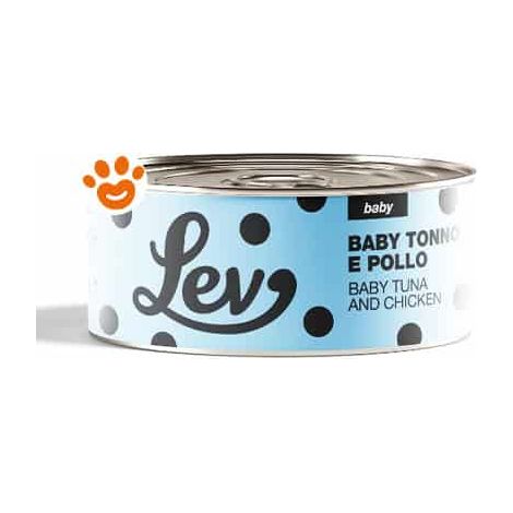 Lev Cat Baby Tonno e Pollo - Lattina 140 Gr -