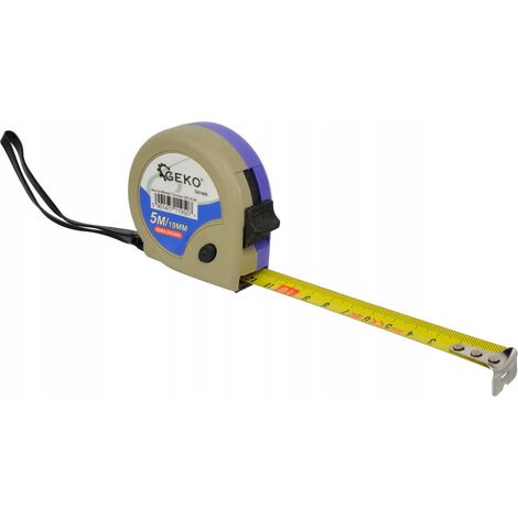metro a nastro geko g01405 acciaio 5 m