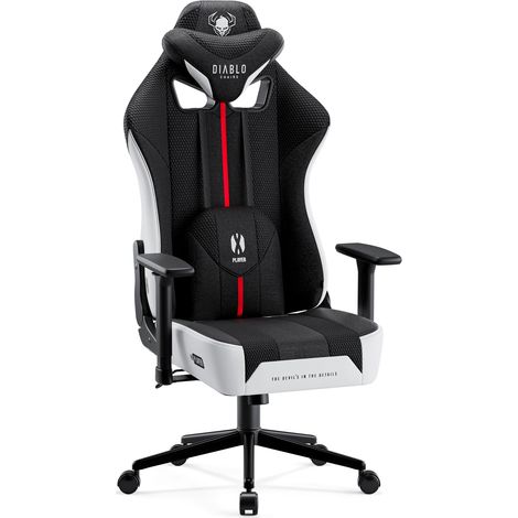 Fauteuil En Tissu Diablo X-Player 2.0 Small, Noir Et Blanc