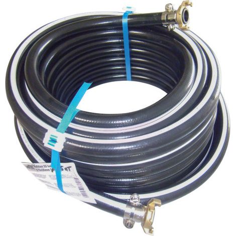 Fitt – Tuyau PVC noir 25m pour air comprimé – Raccord pour compresseur – Pression max 20 bar – Diamètre 19mm – SKU 6016 (1/2)