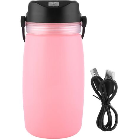 Bouteille À Eau Portable - Panneau Solaire Intégré - Lampe LED Réglable - 600 Ml - Pour Randonnée Camping Extérieur - 1 Pièce (1/5)