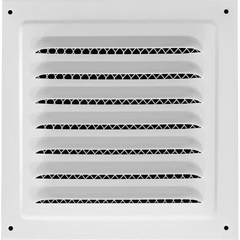 20 x 20 cm, Grille de Ventilation, Fentes d'Aération Carrées, pour Salle de Bain, Bureau à Domicile, Cuisine, avec Moustiquaire (1/5)