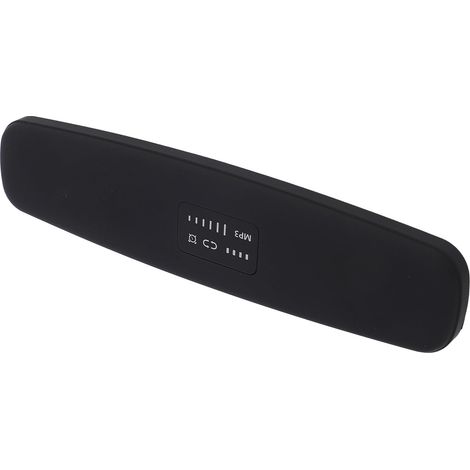 Enceinte d'oreiller Bluetooth 5.0 avec basses stéréo, portable et à conduction osseuse, dotée d'un écran LED pour un sommeil profond (noir). (1/5)